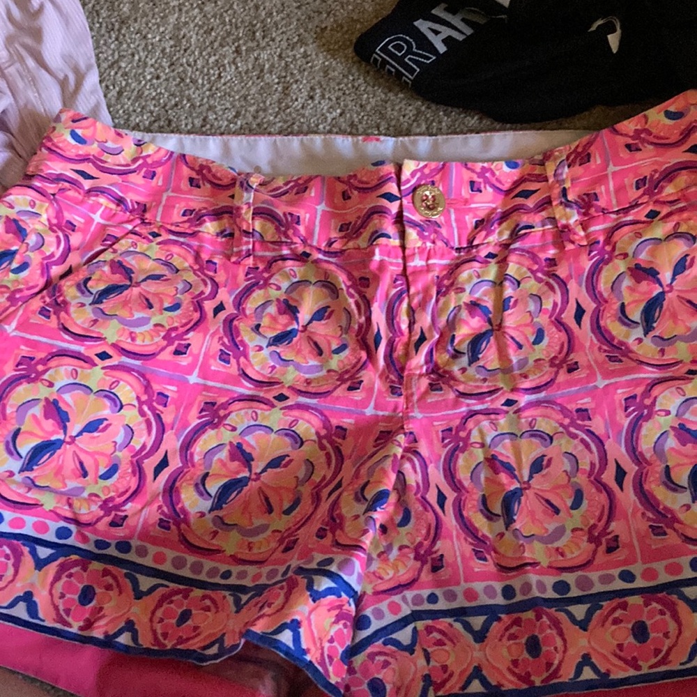 Lilly Pulitzer short, 5 inch inseam.
